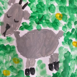 рисунок "Мой козленок"