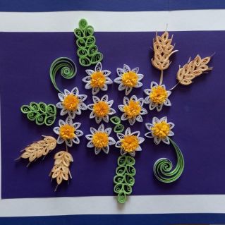 Подарок  бабушке (техника квиллинг)