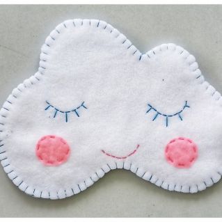 Маска для сна из флиса "Облачко".