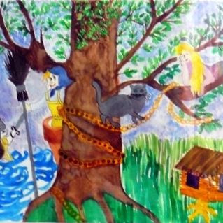 У лукоморья дуб зелёный !