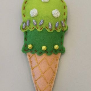 Мороженое из фетра