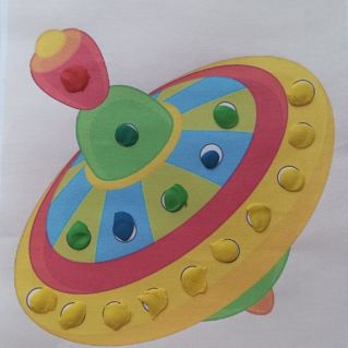 Пластилина-графия "Юла"