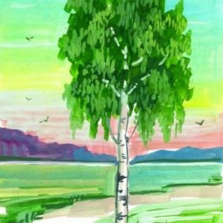 Рисунок "Белая береза"