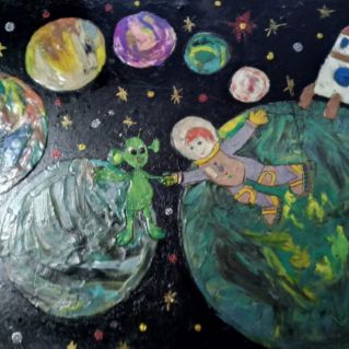 поделка "Космическая дружба"