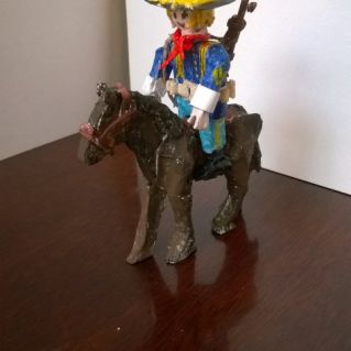 Фигурка из бумаги Playmobil "Всадник на коне"