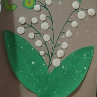 Открытка ландыш на 8 марта