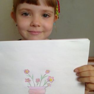 Рисунок "Ваза с цветами"