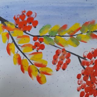 Ветка рябины