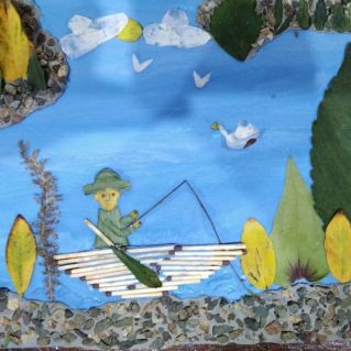 На берегу Енисея