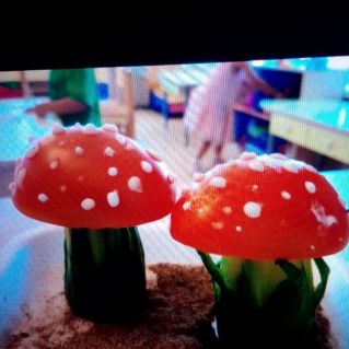 Поделки " Весёлые овощи"