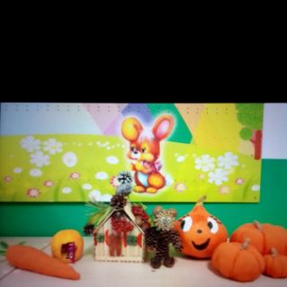 Поделки " Весёлые овощи"