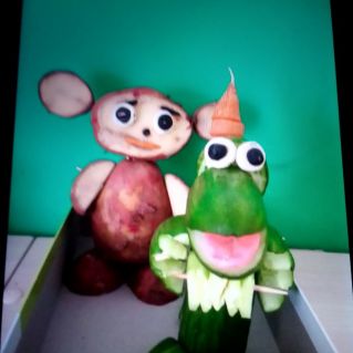 Поделки "Весёлые овощи"