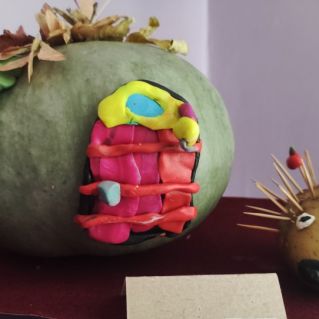 "Осенний домик для ежа"