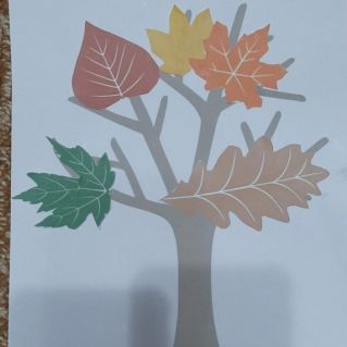 Аппликация "Осеннее дерево"