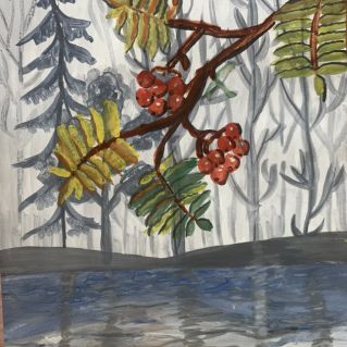 Осень на озере.