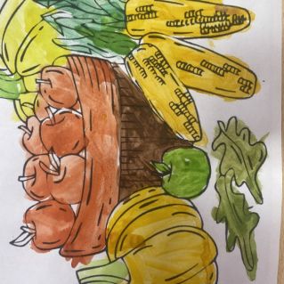 Рисунок "Дары осени"