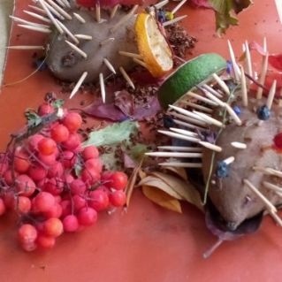 ,, Ёжики на полянке,,