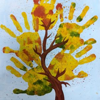 Рисунок "Осеннее  дерево"