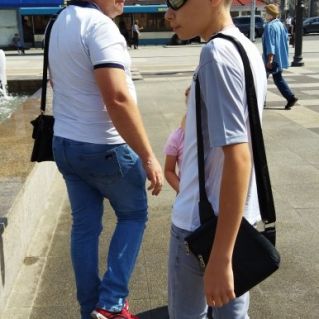 "Мы с папой выбираем один стиль."