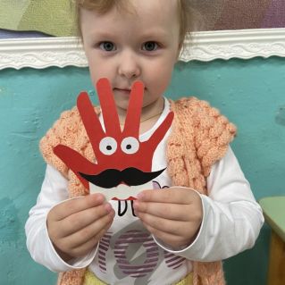 Открытка-ладошка для папы