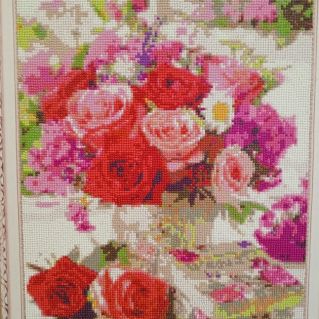 "Картина с цветами для мамы любимой"