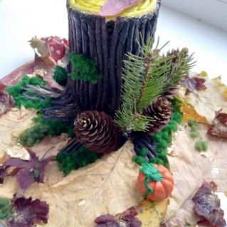 Осенний пень