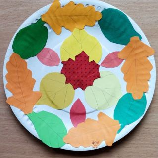 Осенняя тарелка