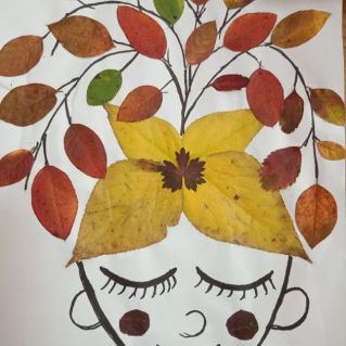 Поделка "Девочка - осень"