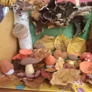 Поделка "Грибная полянка"