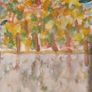 Осень у пруда