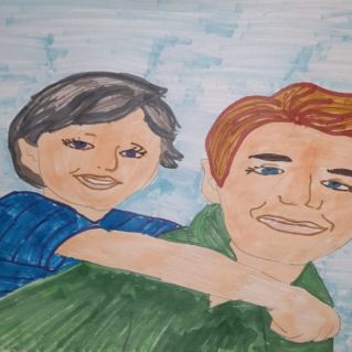 Папа - моя опора.