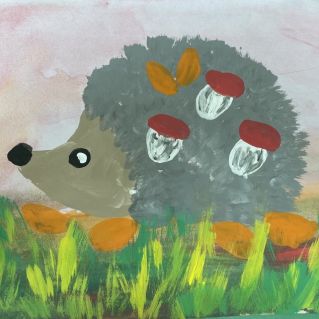 Осенний ежик