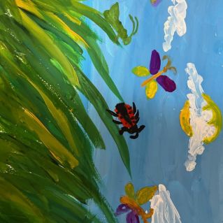 Дельфины на закате