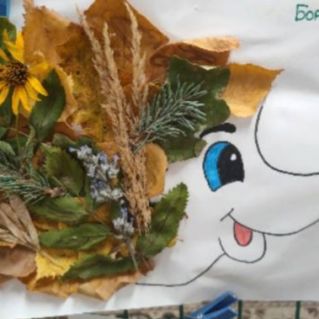 Ёжик осенью,