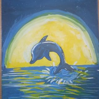 "Там вдали дельфины плывут."