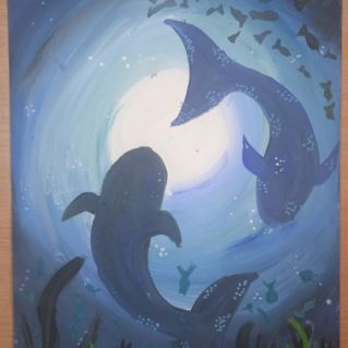 "Делины и касатки с утра играют в прятки"