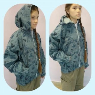 Свитшот из вельвета с капюшоном своими руками