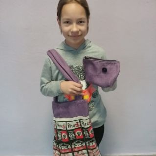 Сумка-шопер и косметичка своими руками