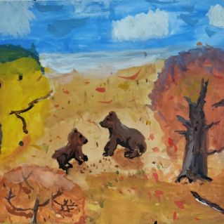 В осеннем лесу