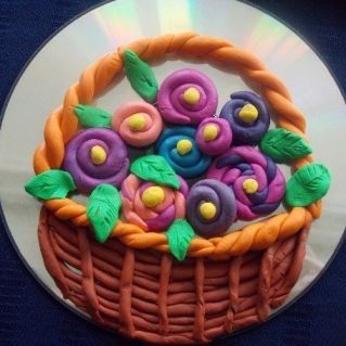 "Корзиночка цветов для мамочки родной"