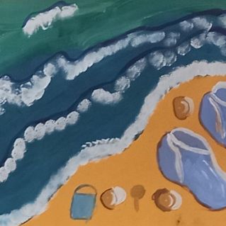 Волны на море.