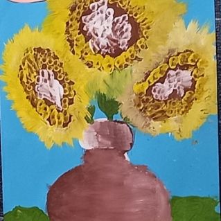 Букет подсолнухов.