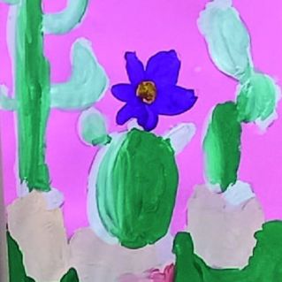 Цветущий кактус.