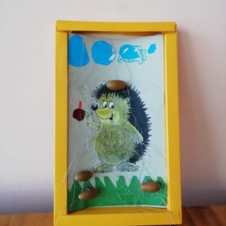 "Ежик под дождем"