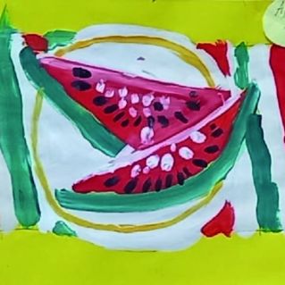 Сочный арбуз.