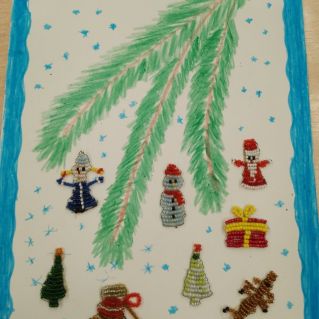 Новогодние игрушки.Бисероплетение