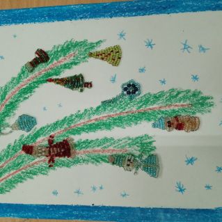 Новогодние игрушки.Бисероплетение