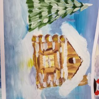 Зимний домик