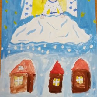 Сюжет из сказки,, Госпожа Метелица"