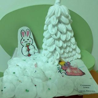 «Зайка на снегу»